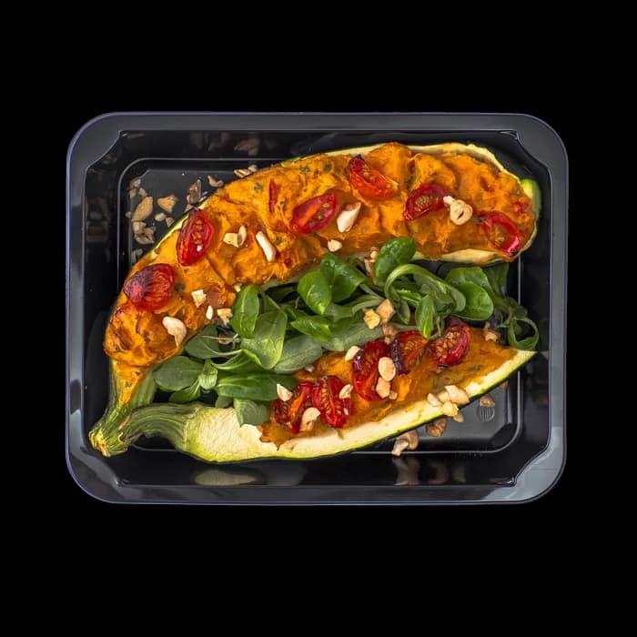 Plněná cuketa v lowcarb krabičce